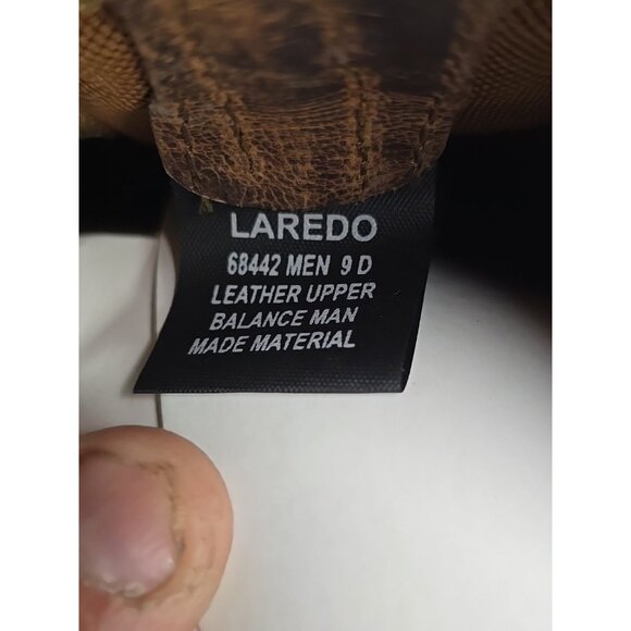 Laredo Men's 68442 Brown BRYCE Cowboy Western Boot Brown Size 9D - Picture 5 of 7